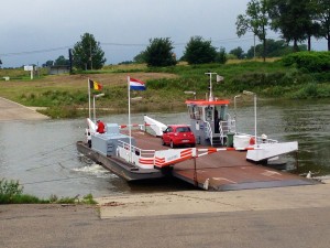 Shortest ferry ride ever: the one from NL to BEL