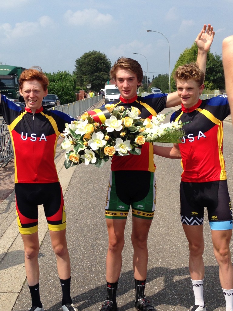 Matteo, Brandon, Tyler sweep the podium in Geel
