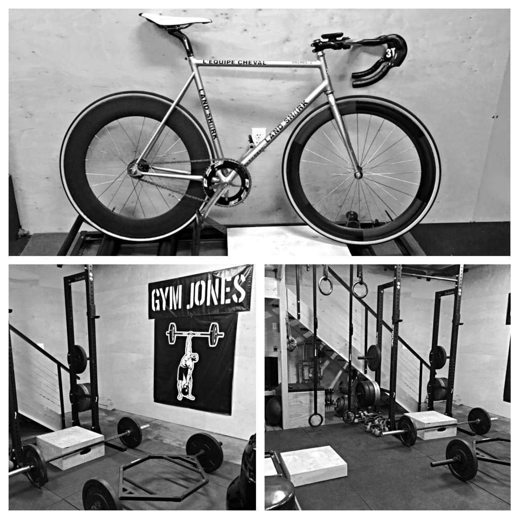 Track bike, rollers and some weights. All I really need to get some good recovery oriented supplemental work in.